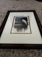 $75 framed rare Windsong Watercolor